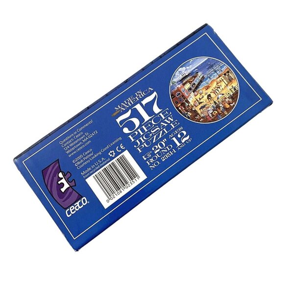 Ceaco Made in America BOARDWALK 517 Piece Round Jigsaw Puzzle - Picture 2 of 3